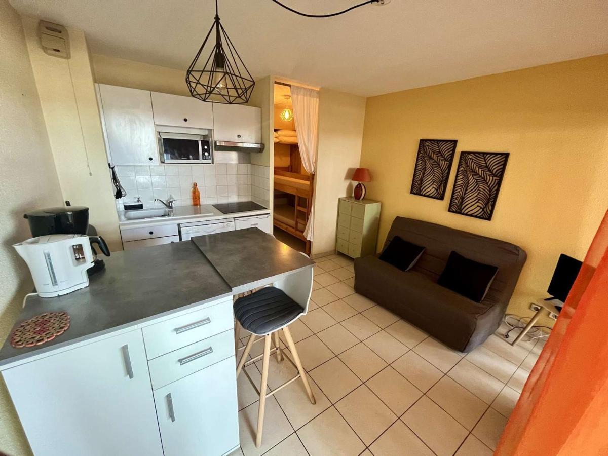 Studio Cabine Avec Terrasse 4 Pers, Acces Direct Plage, Tv, Animaux Admis - Argeles-Sur-Mer - Fr-1-225-798 ภายนอก รูปภาพ