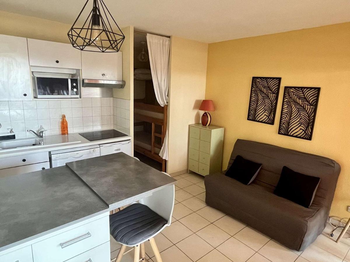 Studio Cabine Avec Terrasse 4 Pers, Acces Direct Plage, Tv, Animaux Admis - Argeles-Sur-Mer - Fr-1-225-798 ภายนอก รูปภาพ