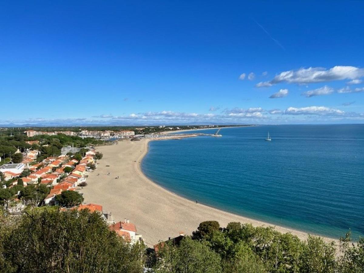 Studio Cabine Avec Terrasse 4 Pers, Acces Direct Plage, Tv, Animaux Admis - Argeles-Sur-Mer - Fr-1-225-798 ภายนอก รูปภาพ
