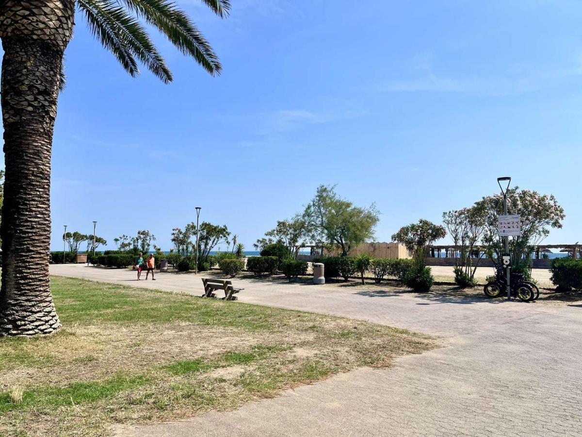 Studio Cabine Avec Terrasse 4 Pers, Acces Direct Plage, Tv, Animaux Admis - Argeles-Sur-Mer - Fr-1-225-798 ภายนอก รูปภาพ